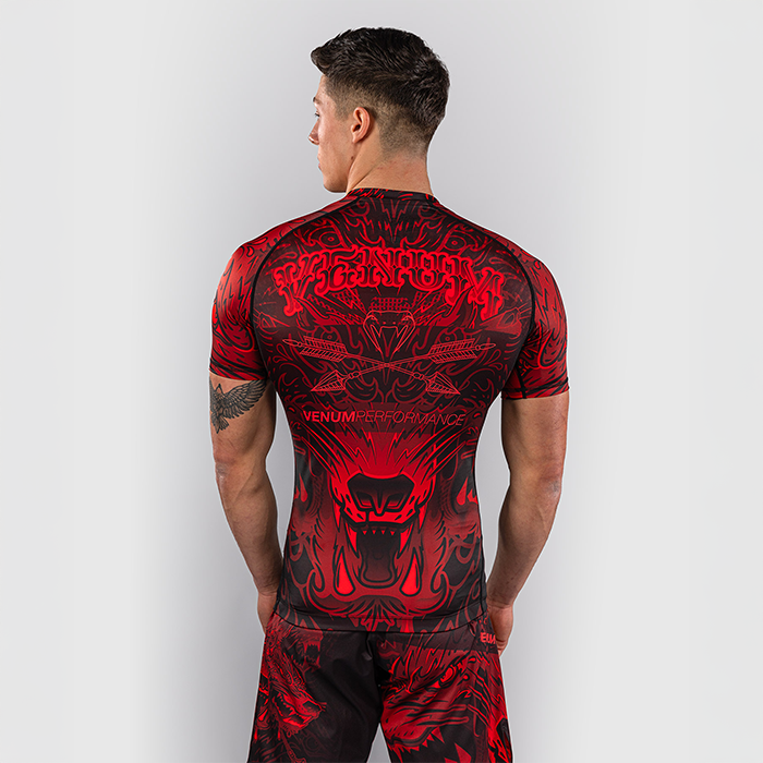 Venum Wolf Atak Rashguard Lyhythihainen Musta Punainen