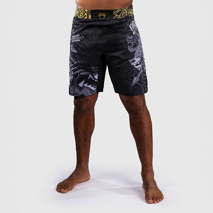 Venum Wolf Atak Fightshortsit Musta Harmaa