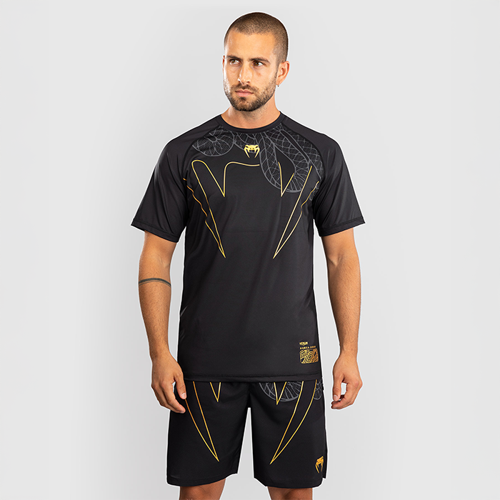 Serpenti Dry Tech T-paita Musta Hopea Kulta