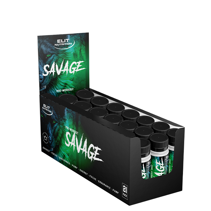 21 x Savage PWO Shot, 60 ml