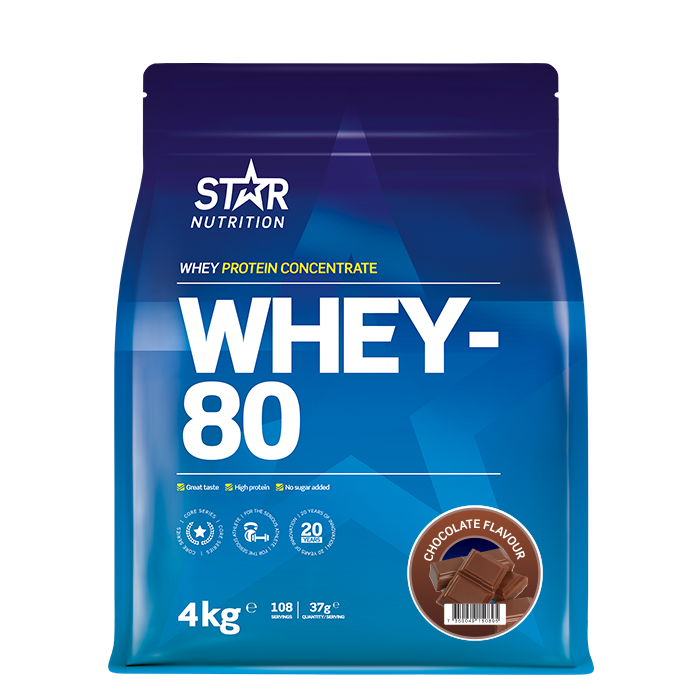 Whey-80 Heraproteiini 4 kg choklad