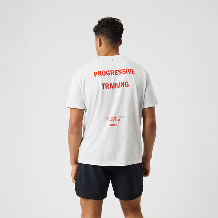 Gym Oversized T-paita Vaaleanharmaa