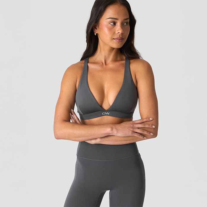 Luxe V-kaula Urheiluliivit Harmaa