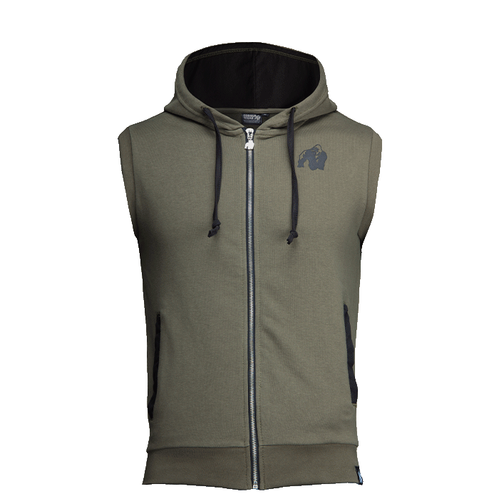 Springfield S/L Zipped Hoodie Army Green