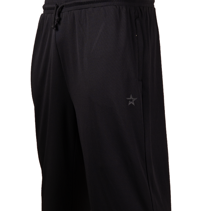 Star Straight Mesh Housut Musta