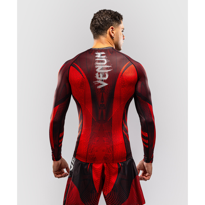 Venum GALACTIC 3.0 Pitk&auml;hihainen Rashguard Punainen/Hopea
