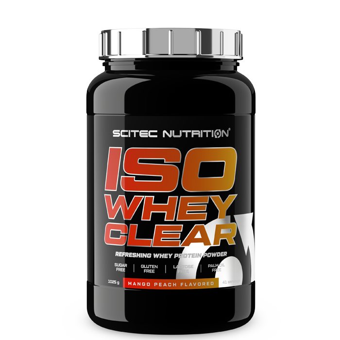 Iso Clear Whey Heraproteiini-isolaatti 1025 g mango_peach