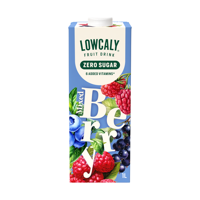 Lowcaly Hedelm&auml;juoma 1000 ml berry