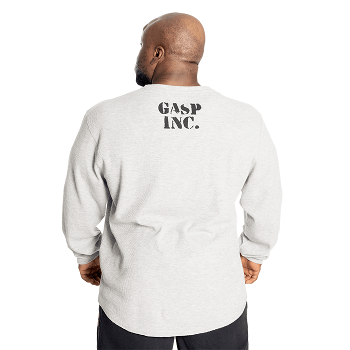 Thermal Gym Sweater, Grey Melange