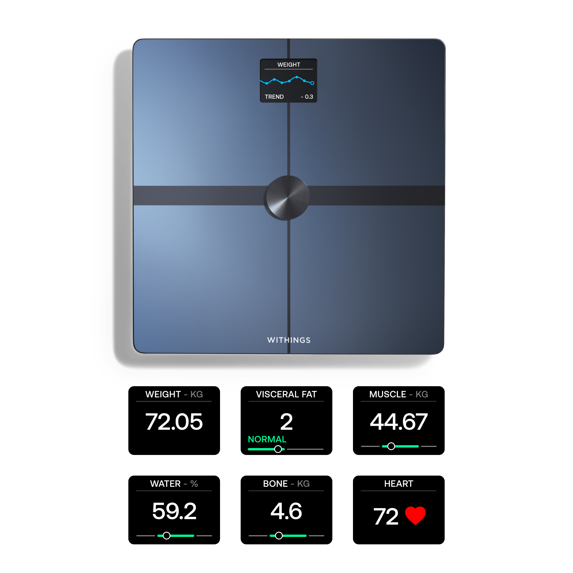 Body Smart Diagnostic Henkil&ouml;vaaka Musta