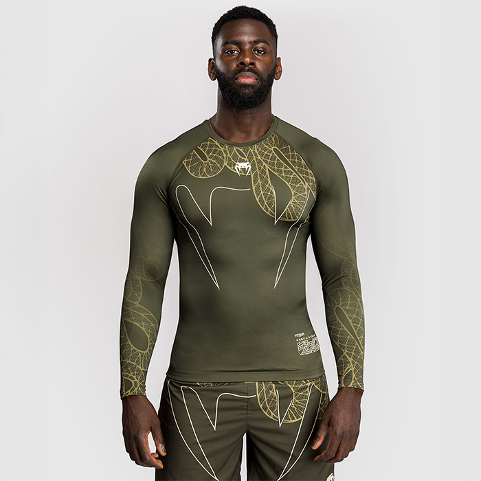 Serpenti Rashguard Pitk&auml;hihainen Khaki Pronssi Ivory