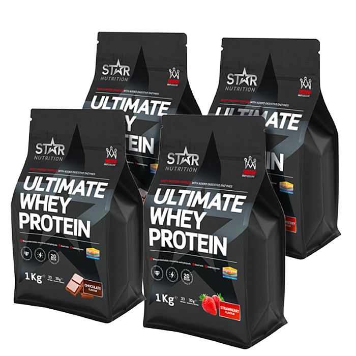 Mix&Match: 4 x Ultimate Whey Heraproteiini 1 kg