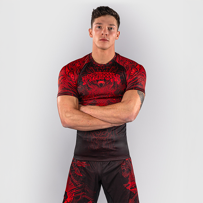 Venum Wolf Atak Rashguard Lyhythihainen Musta Punainen