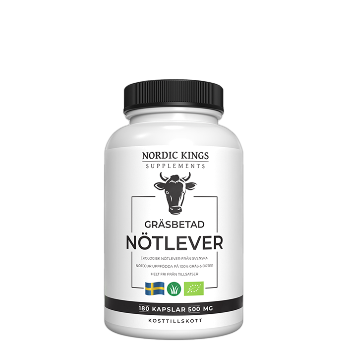 Ruoholla ruokitun naudan maksa LUOMU 180 kaps