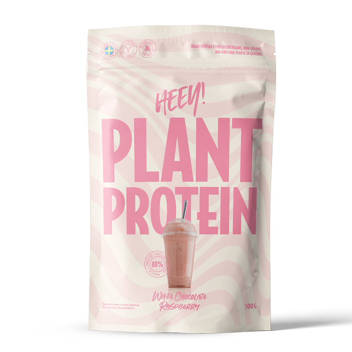 Veganskt Protein 500 g vitchoklad_hallon