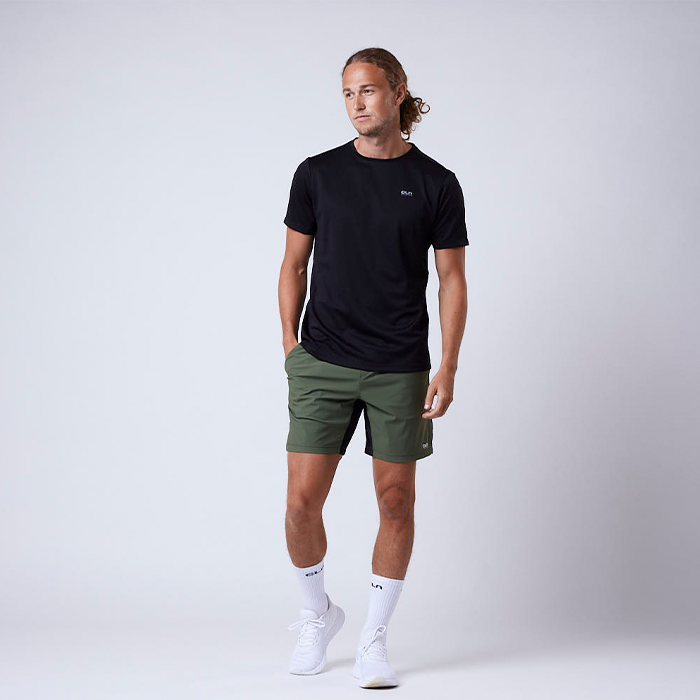 PR Stretch Shorts, Moss Green