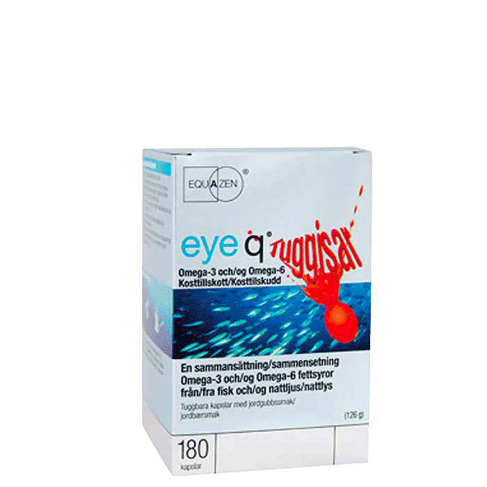 Eye Q Chews Purutabletti Mansikka 180 kapselia