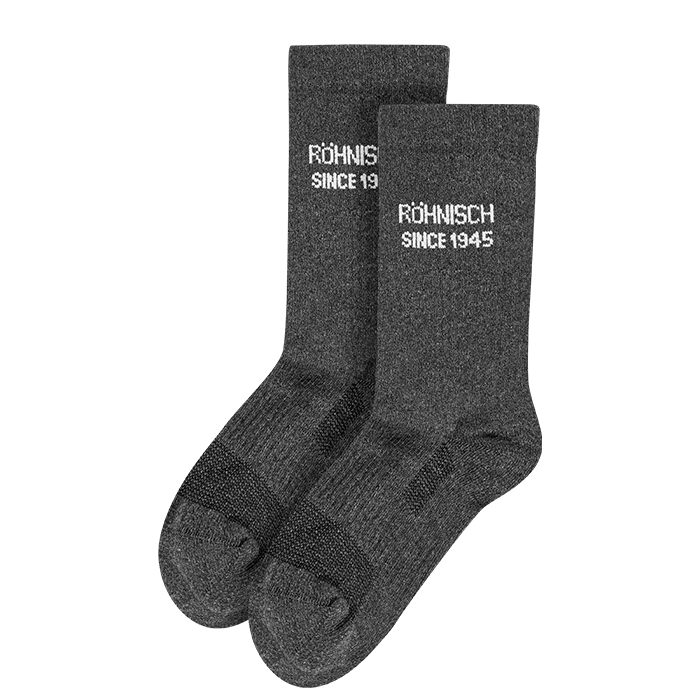 Röhnisch 2-pack Logo Socks Dark Grey Melange