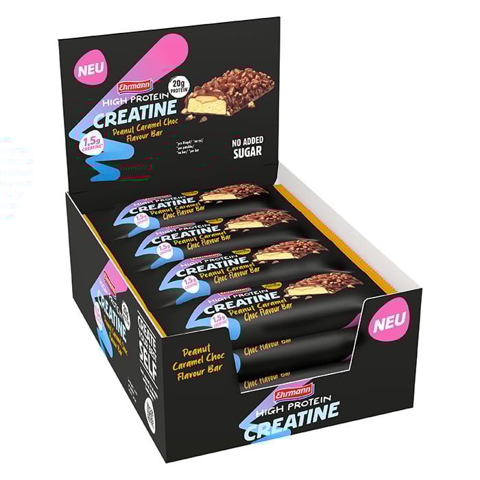 12 x Ehrmann High Protein Creatine Bar 60 g Peanut Caramel Choc