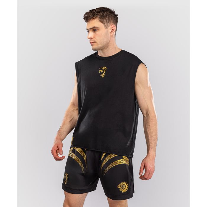 VENUM X MIKE TYSON TIGER Cotton Hihaton T-paita Musta/Kulta