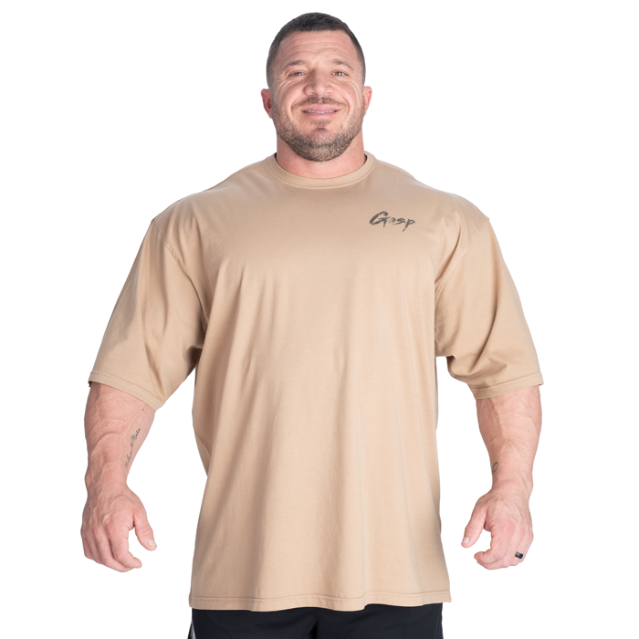 Washed T-paita Beige