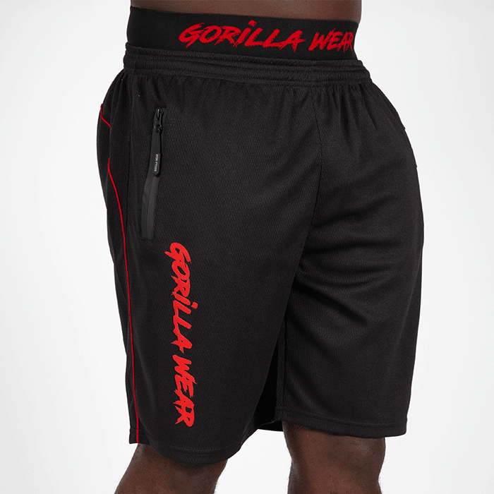 Gorilla Wear Mercury Mesh Shorts Black/Red