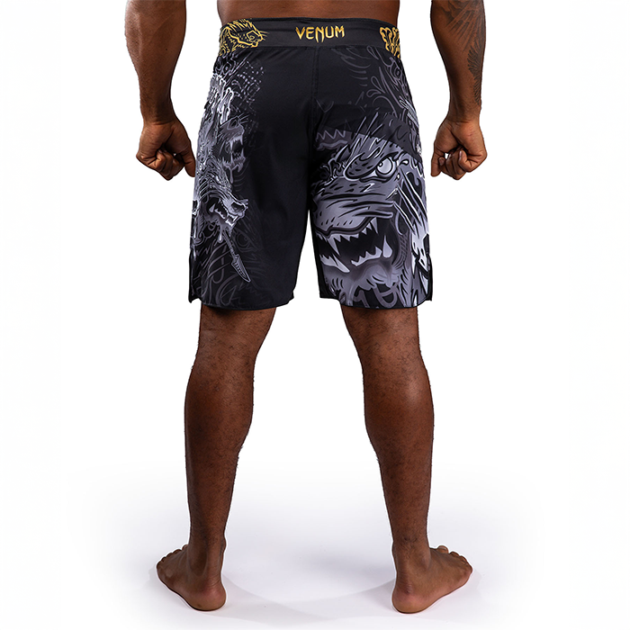 Venum Wolf Atak Fightshortsit Musta Harmaa