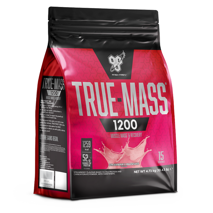 True Mass 1200 Gainer 15 annosta strawberry
