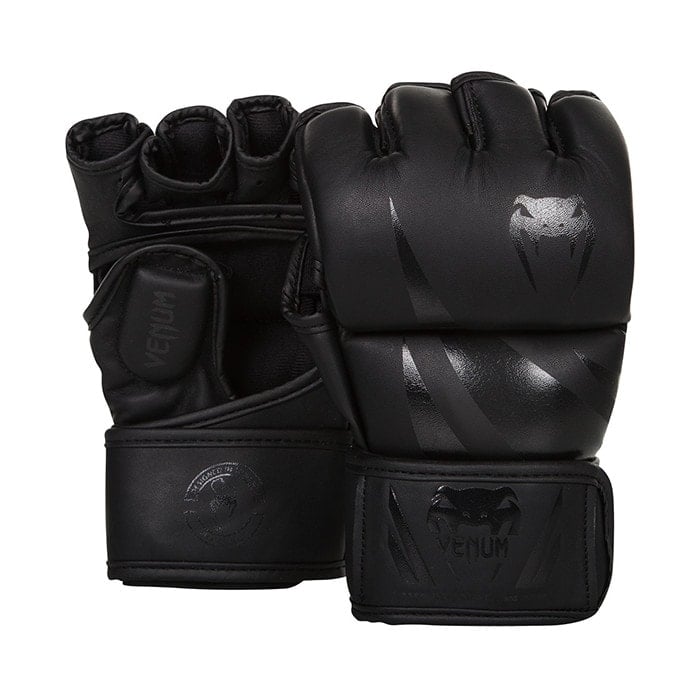 Venum Challenger MMA-hanskat, Musta/Musta