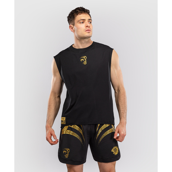 VENUM X MIKE TYSON TIGER Cotton Hihaton T-paita Musta/Kulta