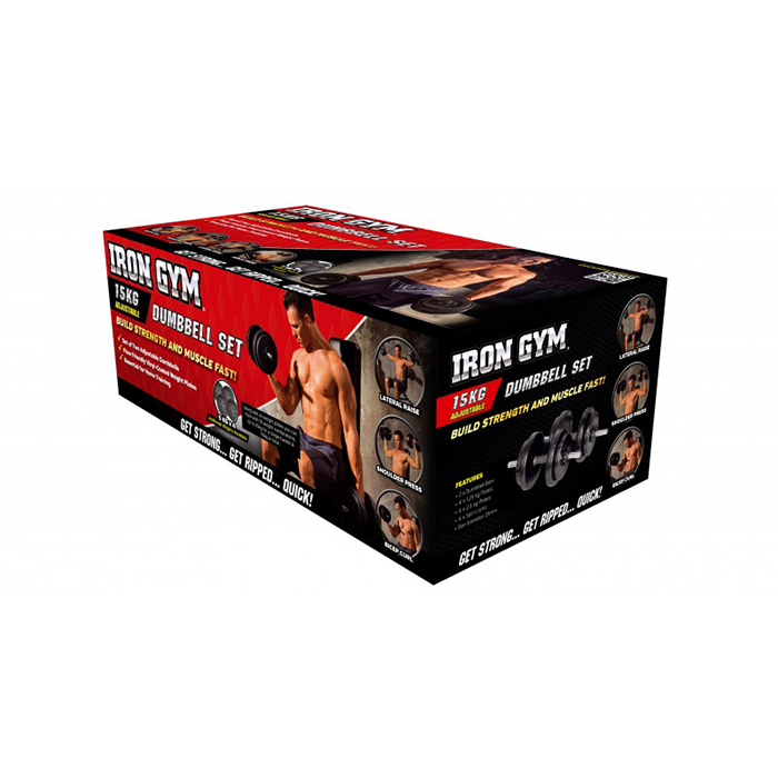 Iron Gym S&auml;&auml;dett&auml;v&auml; K&auml;sipainosetti 15 kg