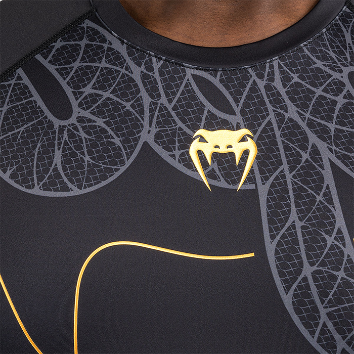 Serpenti Rashguard Pitk&auml;hihainen Musta Hopea Kulta
