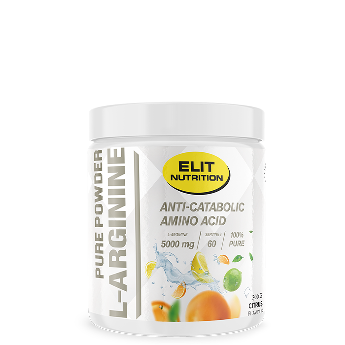 Elite 100 % L-arginiinijauhe 300 g citrus
