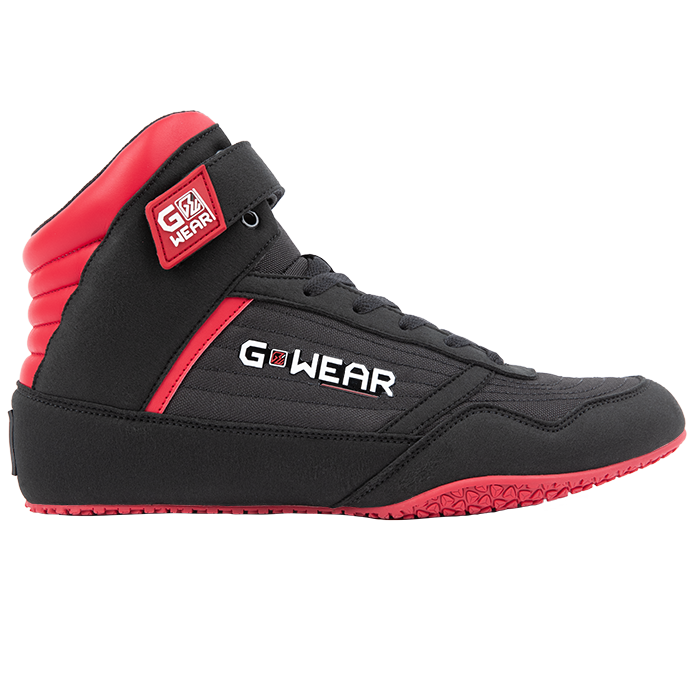 Classic High Tops, black/red