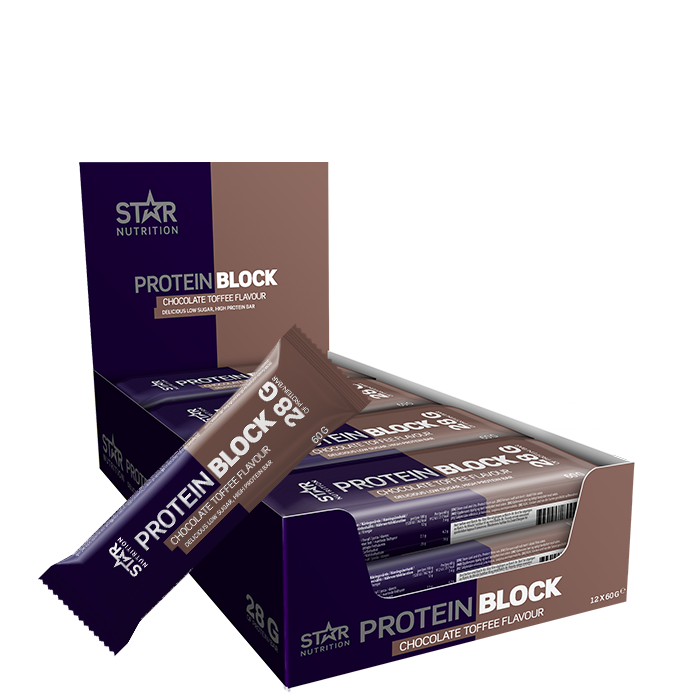 12 x Protein Block Bar 60 g chocolate_toffee