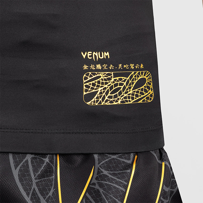 Serpenti Rashguard Hihaton Musta Hopea Kulta