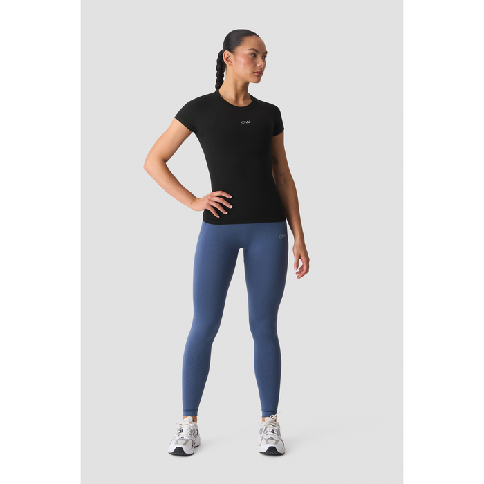 Smooth Seamless T paita Musta