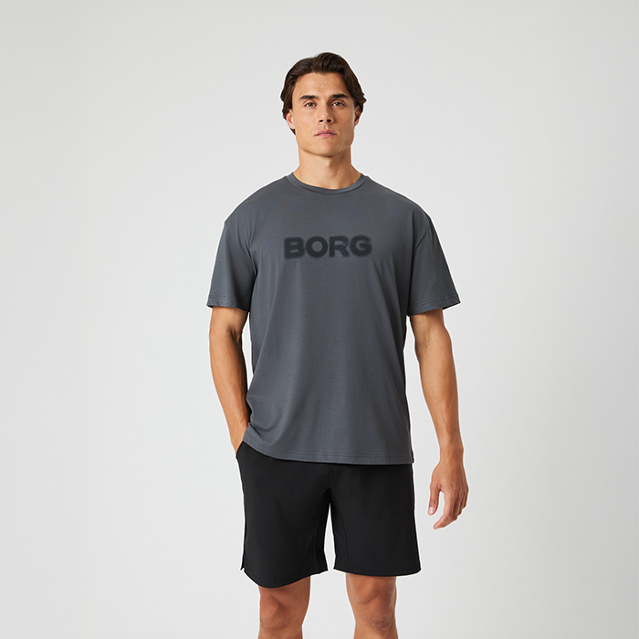 Borg Gym Oversized T-paita Harmaa
