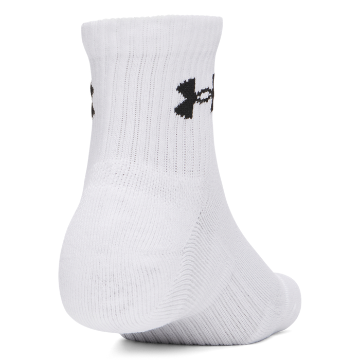 Performance Cotton Quarter Sukat 3-pack Valkoinen