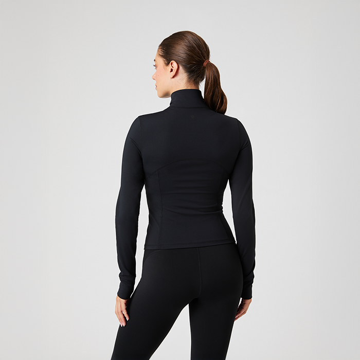 Borg Soft Zip Paita Musta