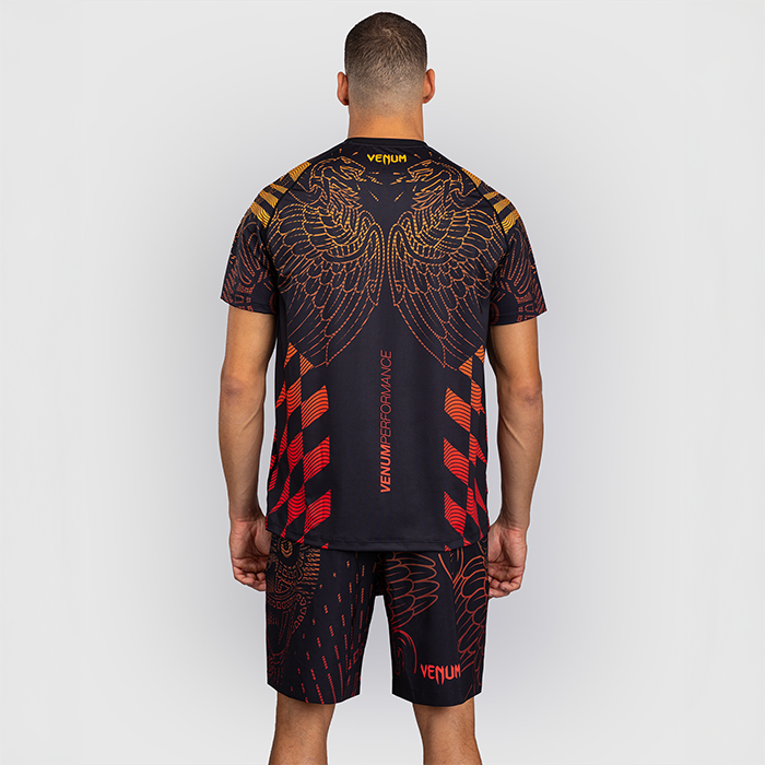 Venum Quetzal Fury Dry Tech T-paita Musta Punainen Oranssi