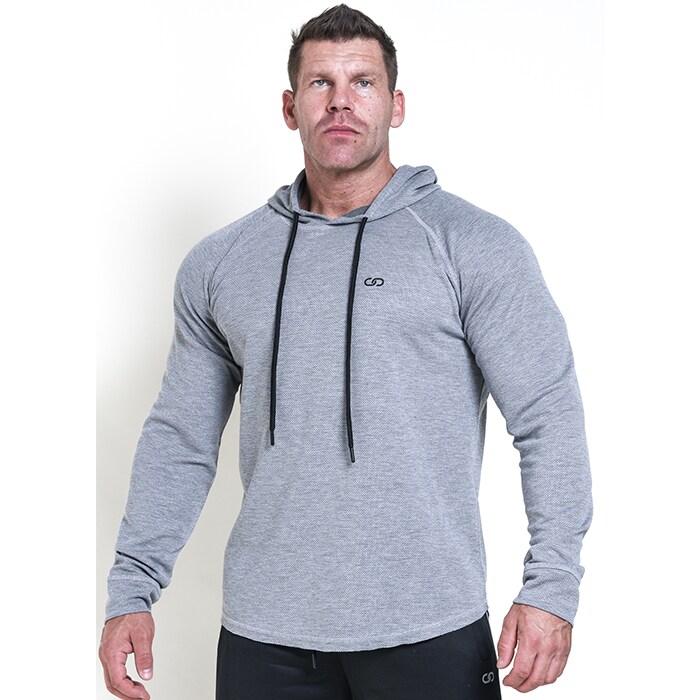 Chained Thermal Hood Light Grey Melange