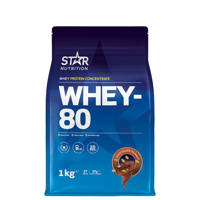 Whey-80 Heraproteiini 1 kg Chocolate Peanut