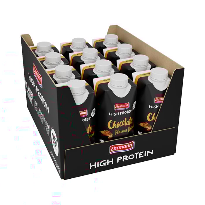 12 x Ehrmann High Protein Drink, 330 ml, Chocolate