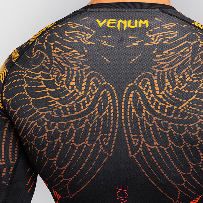 Venum Quetzal Fury Rashguard Musta Punainen Oranssi