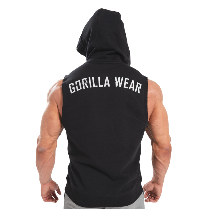 Marshall Sleeveless Hoodie, Black