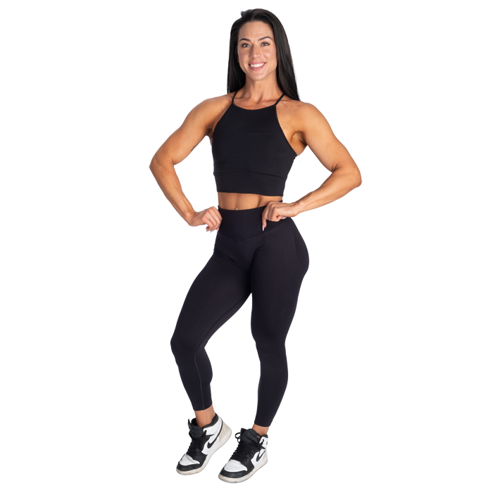 Performance Crop‑Halter Toppi Musta