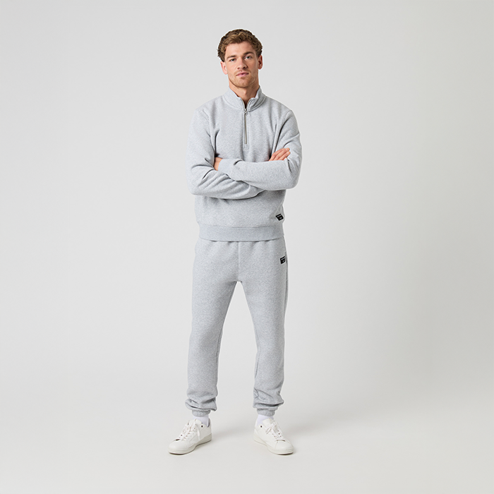Centre Half Zip Paita Harmaa