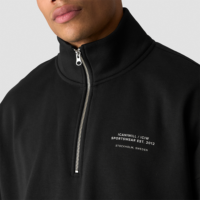 Everyday 1/4 Zip Paita Musta