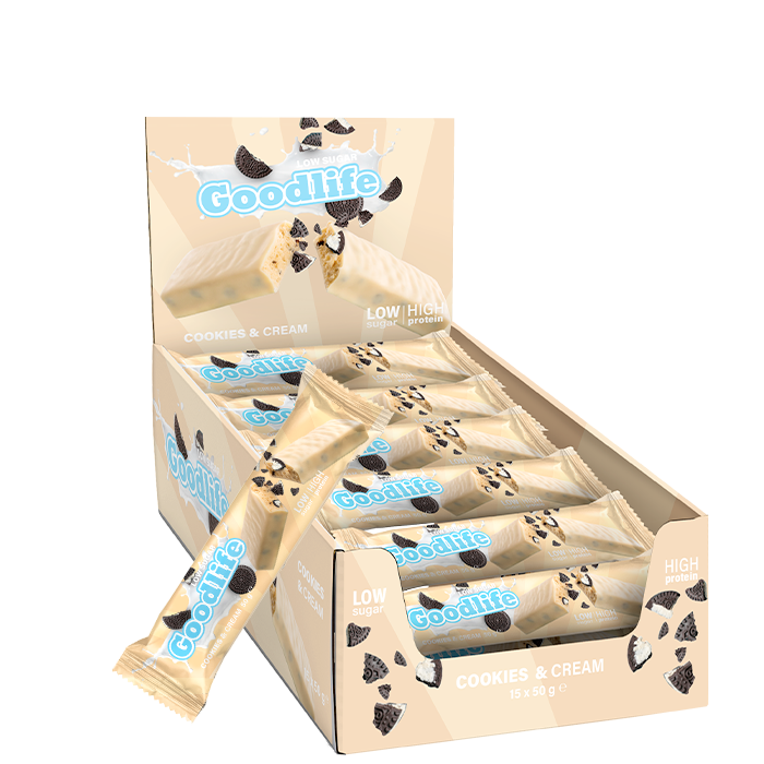 15 x V&auml;h&auml;sokerinen proteiinipatukka 50 g cookie_dough